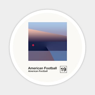 American Football 3 / Minimalist Graphic Poster Design Magnet